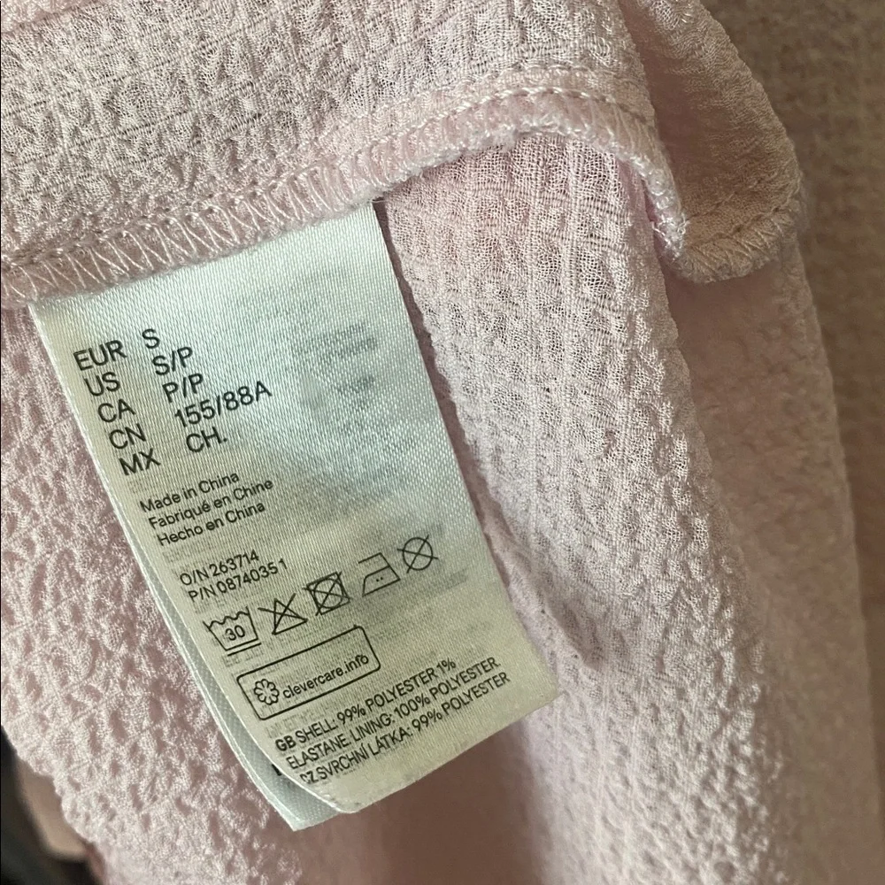 H&M Light Pink Babydoll Tiered Casual Dress - Picture 12 of 12